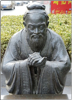鑄造孔子銅雕像 鑄造孔子銅雕像
