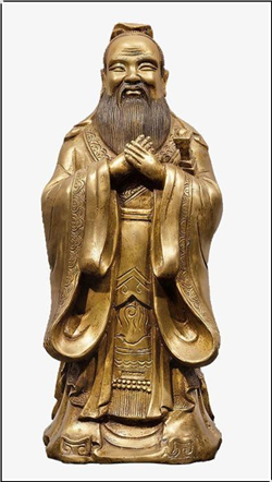 小孔子銅雕擺件 小孔子銅雕擺件