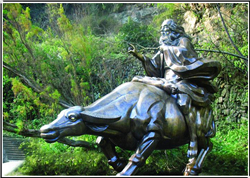 室外老子騎牛銅雕塑 室外老子騎牛銅雕塑