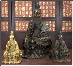 銅佛像道教祖師爺三清 銅佛像道教祖師爺三清