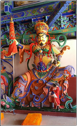 彩繪寺廟四大天王銅像 彩繪寺廟四大天王銅像