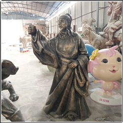 古代人物喝酒銅雕塑 古代人物喝酒銅雕塑