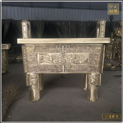 高12cm鎏金鼎盛千秋鑄造 高12cm鎏金鼎盛千秋鑄造