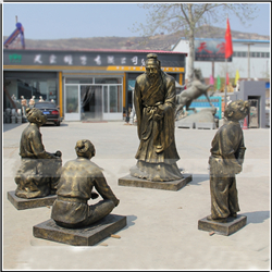 鑄銅關公 鑄銅孔子教學銅像