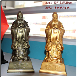 鑄銅關公 孔子擺件規(guī)格