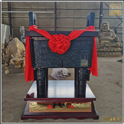 鑄銅關公 仿古獸紋銅鼎用品