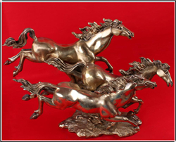 純銅馬工藝品