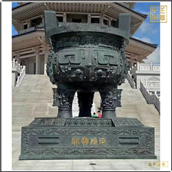 鑄銅關公 室外大型仿古三足圓鼎