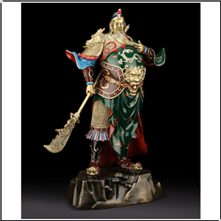 智勇雙全彩繪關公雕塑 智勇雙全彩繪關公雕塑