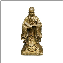 鑄銅關公 定制萬人師表孔子銅像