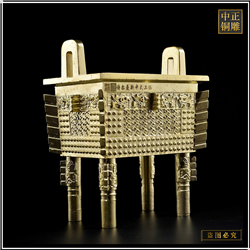 鑄銅關公 落地式開業禮品大銅鼎擺件