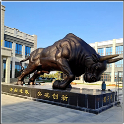 門(mén)口大型銅牛雕塑