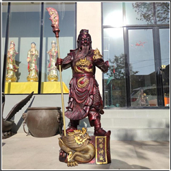 紫銅立刀關公銅像 紫銅立刀關公銅像