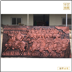 鑄銅關公 來圖制作鍛造浮雕