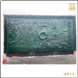 鑄銅關公 青銅純銅浮雕