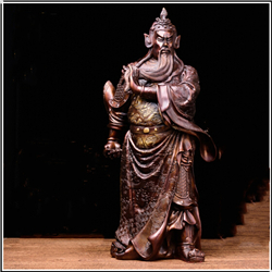 鑄銅關公 紫銅關公雕塑鑄造廠