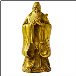 鑄銅關公 小號擺件孔子像鑄造