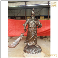 寺廟銅關公雕塑 寺廟銅關公雕塑