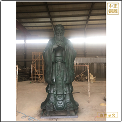 鑄銅關公 校園廣場孔子雕塑