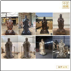 鑄銅關公 鑄銅孔子名人雕塑