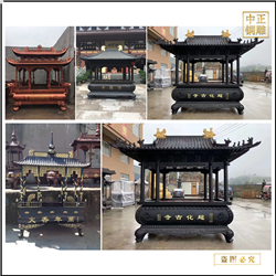 鑄銅關(guān)公 鑄造佛堂寺廟銅香爐