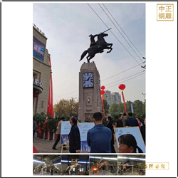 鑄銅關(guān)公 室外大型武穴騎士雕塑