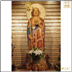 鑄銅關(guān)公 1.8米高純鑄銅地藏王菩薩