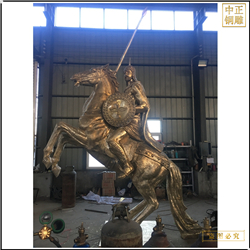 鑄銅關(guān)公 鑄銅馬工藝品批發(fā)