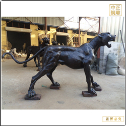 2米金錢(qián)豹雕塑加工