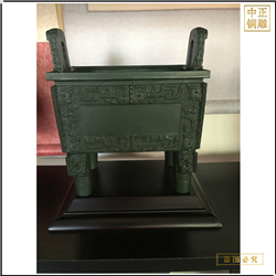 鑄銅關(guān)公 仿古圓銅鼎