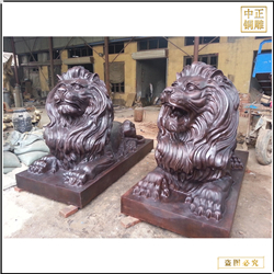 鑄銅關(guān)公 大型西方鎏金銅獅子雕塑報(bào)價(jià)