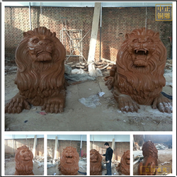 鑄銅關(guān)公 大型銅獅子制作