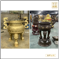 長(zhǎng)方形銅香爐鑄造廠(chǎng)家