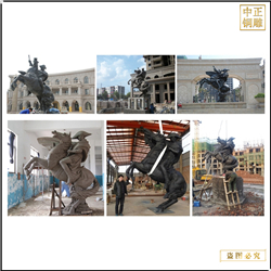 鑄銅關公 銷售小區人物雕塑