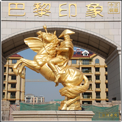 貼金小區騎馬人物雕塑價格 貼金小區騎馬人物雕塑價格