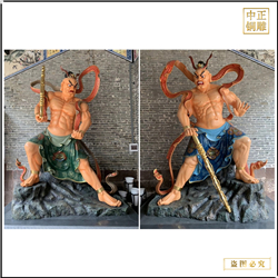 鑄銅關公 大型寺廟金剛力士銅雕塑