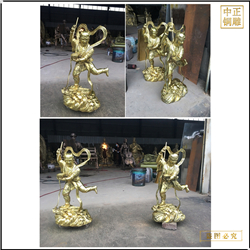 鑄銅關公 鎏金佛像鑄造