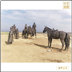 鑄銅關公 大型駱駝擺件