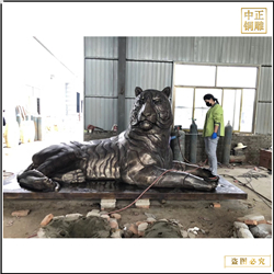 鑄銅關公 大型景區老虎銅雕塑