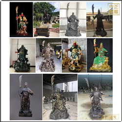 鑄銅看書銅關公雕塑 鑄銅看書銅關公雕塑