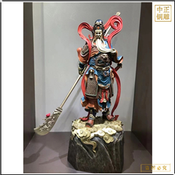 純銅關公擺件家居客廳擺件 純銅關公擺件家居客廳擺件