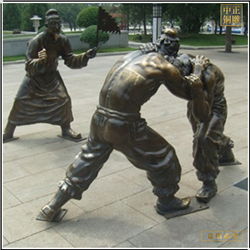 室外純銅腳力爭雄雕塑鑄造 室外純銅腳力爭雄雕塑鑄造