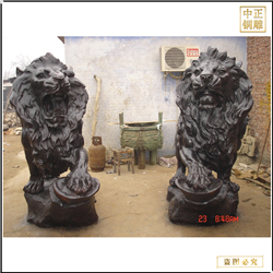 鑄銅關公 2米高銅獅子雕塑