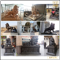 鑄銅關公 各種銅獅子雕塑定做