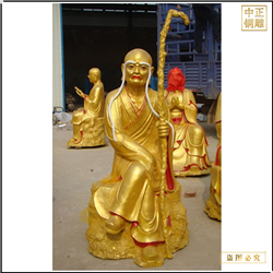 鑄銅關公 十八羅漢銅雕像廠家供應