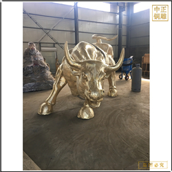 鑄銅關(guān)公 華爾街牛擺件廠價