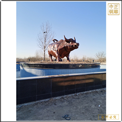 鑄銅關(guān)公 華爾街牛銅雕生產(chǎn)廠家