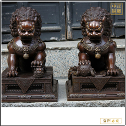 鑄銅關(guān)公 室外銅獅子鑄造廠家
