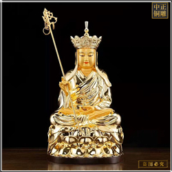 鑄銅關公 純銅貼近地藏王佛像鑄造