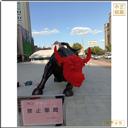 鑄銅關公 定制華爾街銅牛擺件